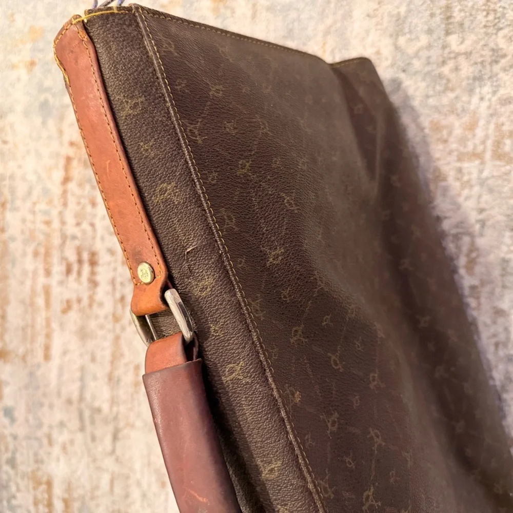 Vintage | Yves Carreau Brown Patterned Briefcase